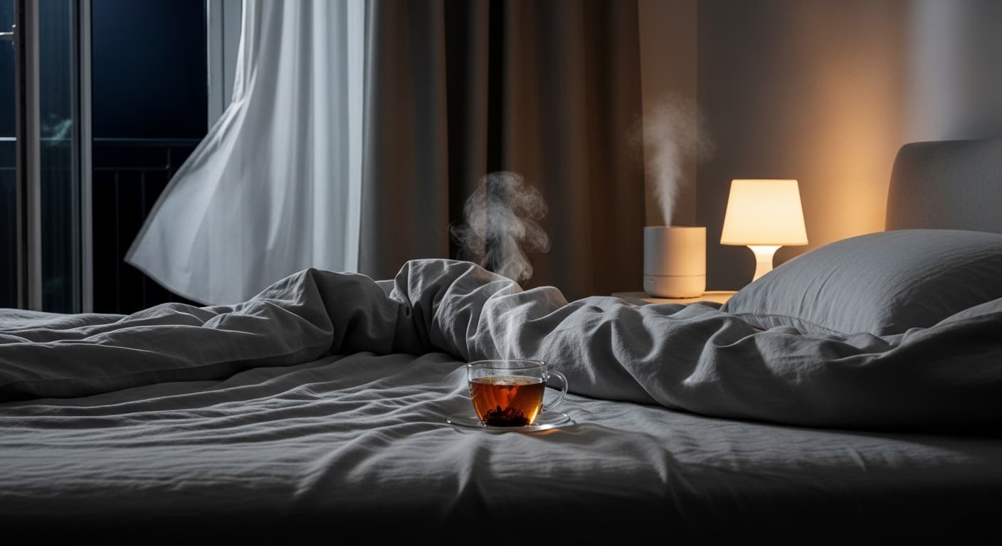 밤마다 땀범벅? 축축한 이불 속에서 벗어나 숙면하는 갱년기 비법! - 추천 솔루션