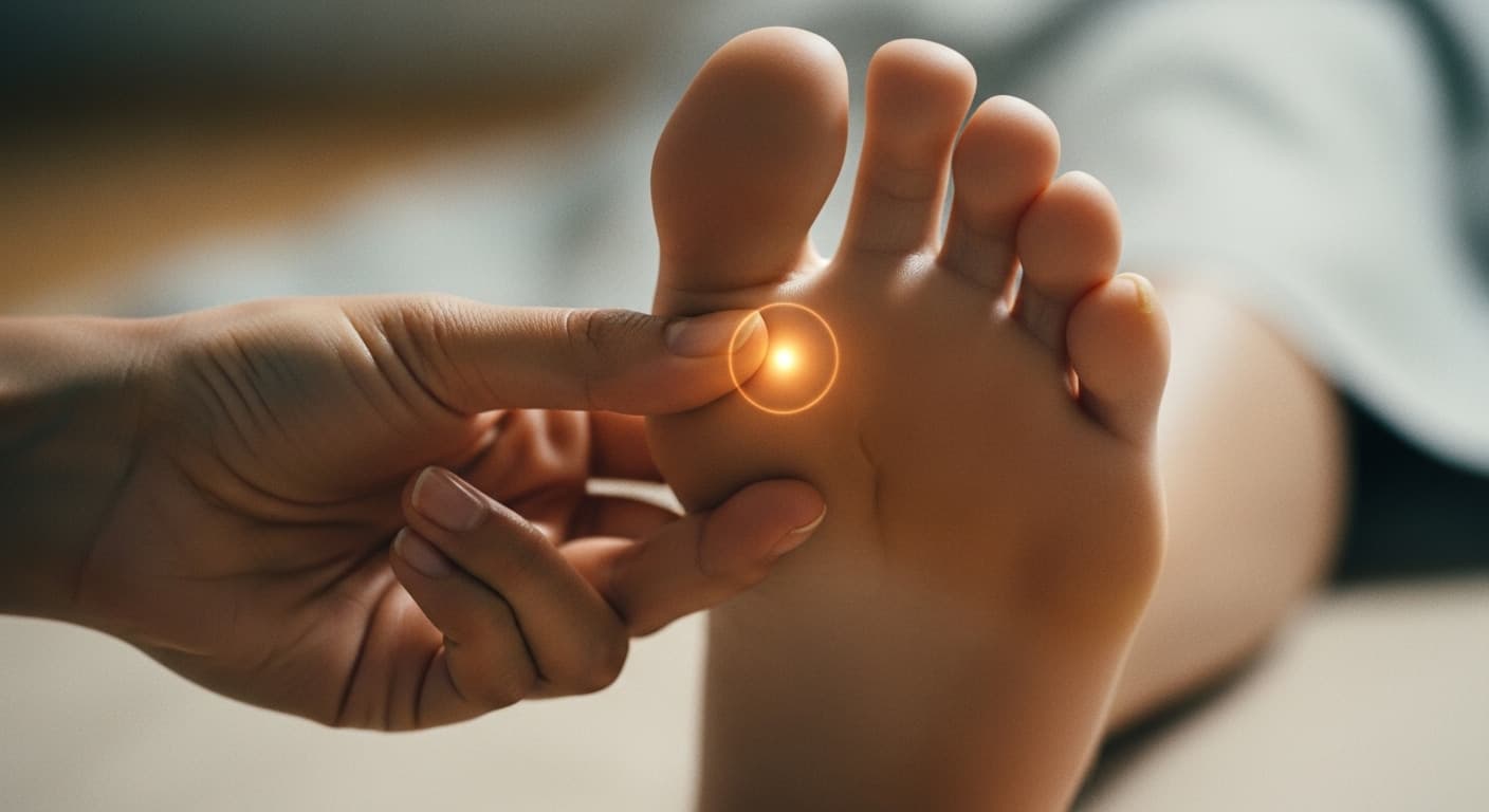 잠이 오지 않을 때 발바닥 용천혈 지압법 - 전통의 지혜